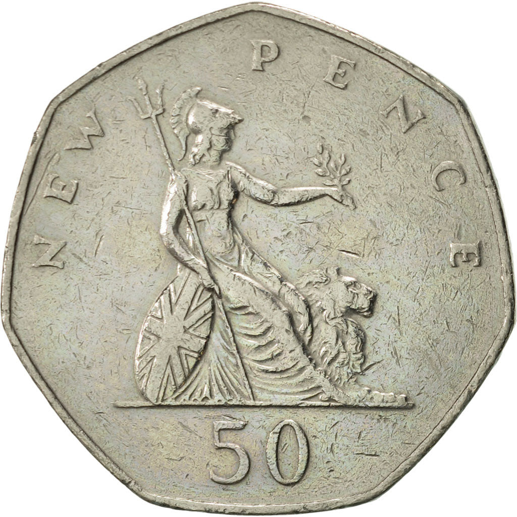 Coin, Great Britain, Elizabeth II, 50 New Pence, 1978, EF(40-45), Copper-nickel