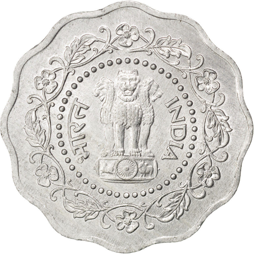 INDIA-REPUBLIC, 10 Paise, 1981, KM #27.3, MS(63), Aluminum, 26, 2.30