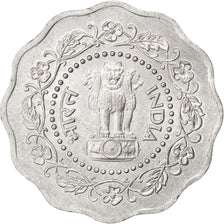 INDIA-REPUBLIC, 10 Paise, 1981, KM #27.3, MS(63), Aluminum, 26, 2.30