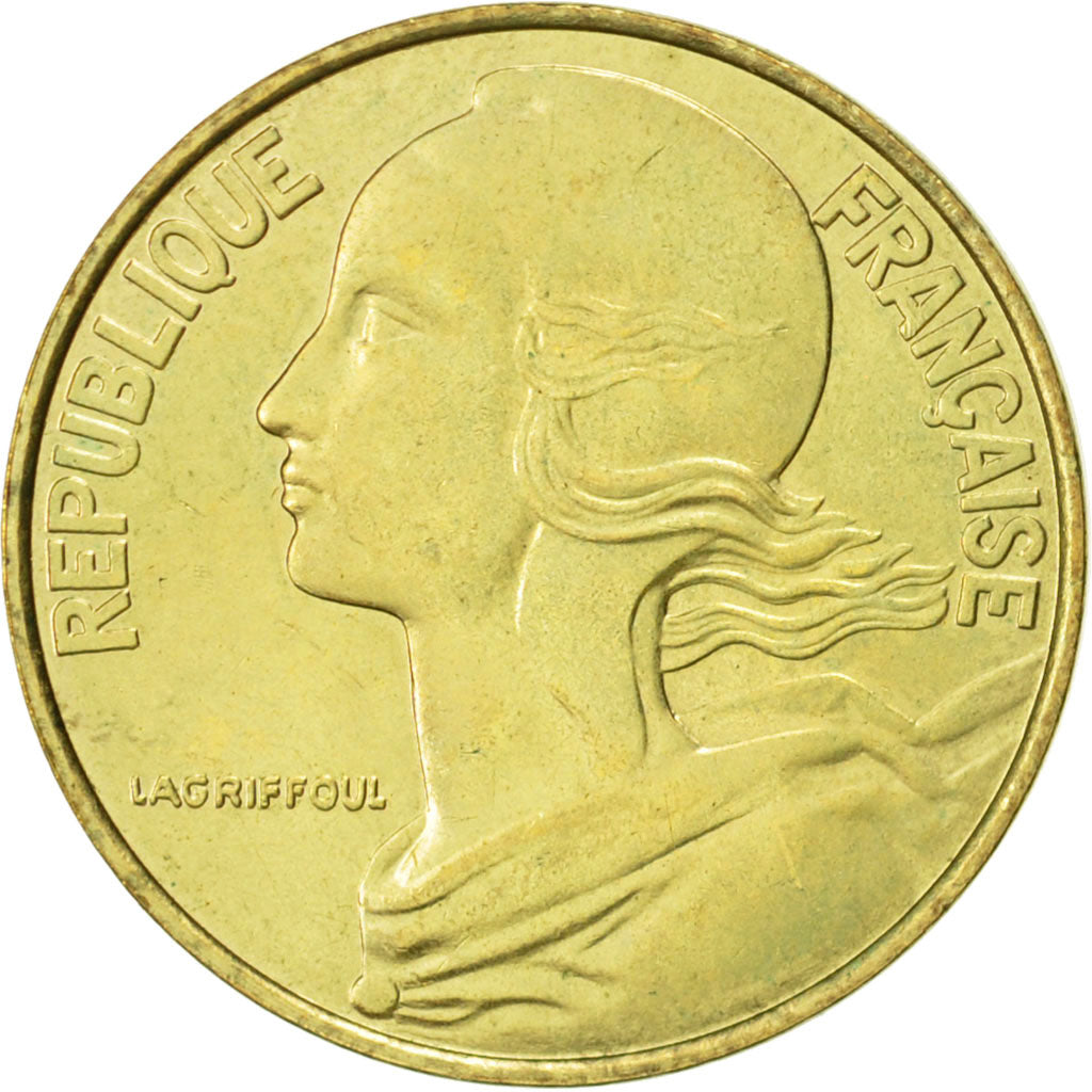 Moneda, Francia, Marianne, 20 Centimes, 1997, Paris, MBC+, Aluminio - bronce