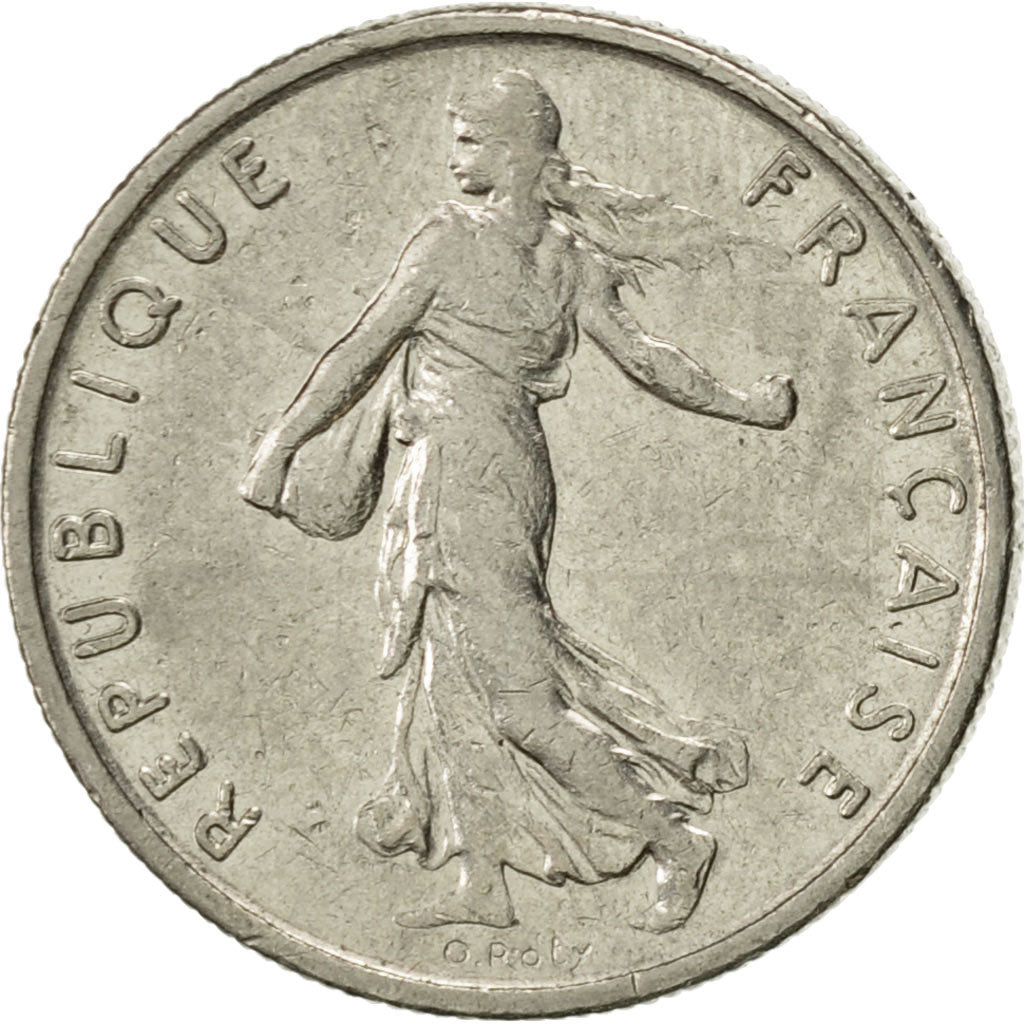Munten, Frankrijk, Semeuse, 1/2 Franc, 1970, Paris, PR, Nickel, KM:931.1