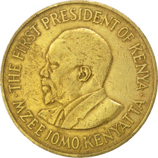 KENYA, 10 Cents, 1971, KM #11, EF(40-45), Nickel-Brass, 30.8, 9.55