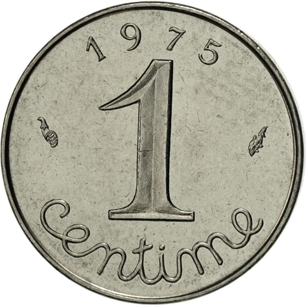 Coin, France, Épi, Centime, 1975, Paris, MS(63), Stainless Steel, KM:928