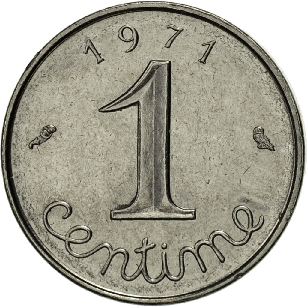 Coin, France, Épi, Centime, 1971, Paris, MS(63), Stainless Steel, KM:928