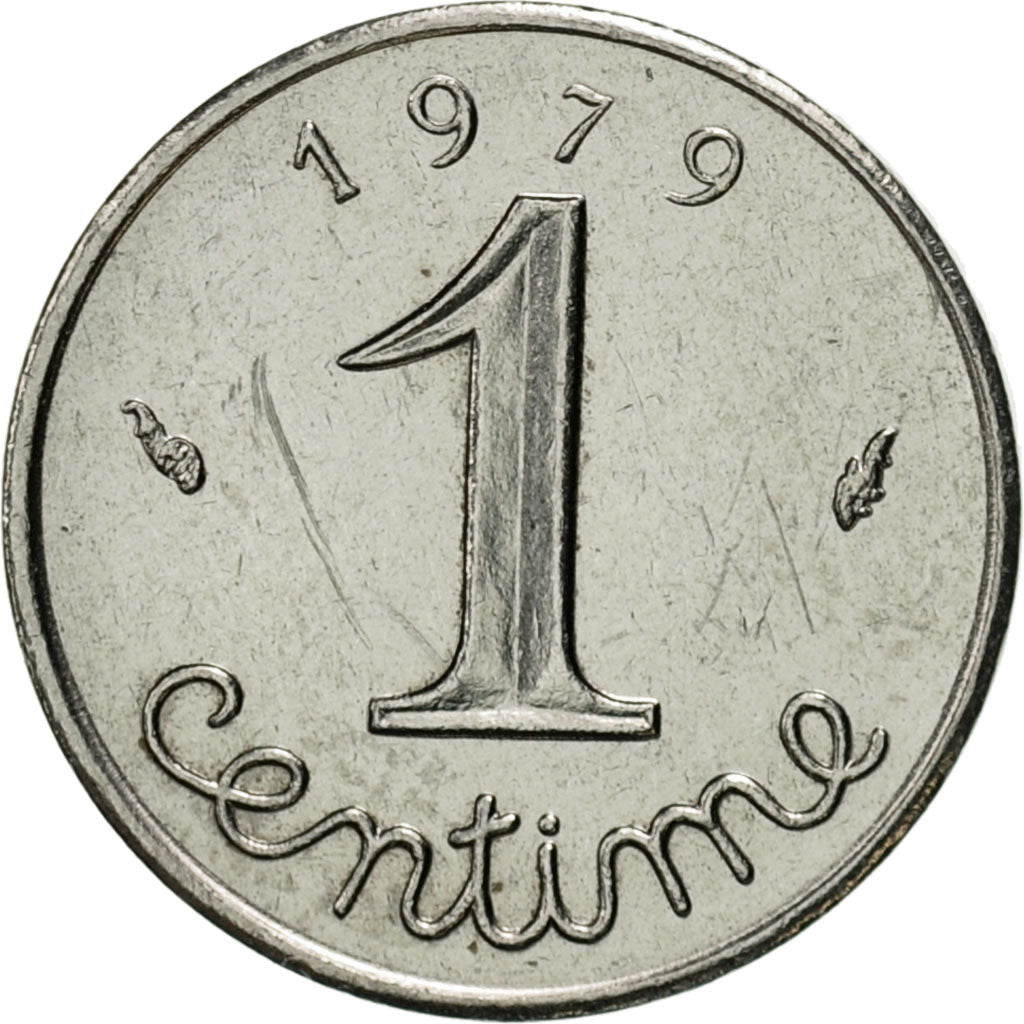 Coin, France, Épi, Centime, 1979, Paris, MS(63), Stainless Steel, KM:928