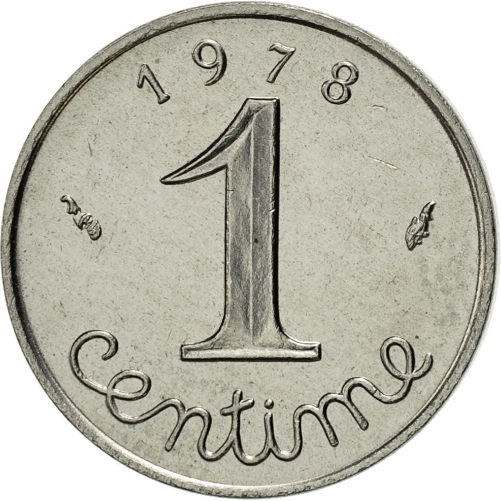 Coin, France, Épi, Centime, 1978, Paris, MS(63), Stainless Steel, KM:928