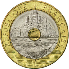 Francia, Mont Saint Michel, 20 Francs, 1994, Paris, SPL-, Tri-metallico