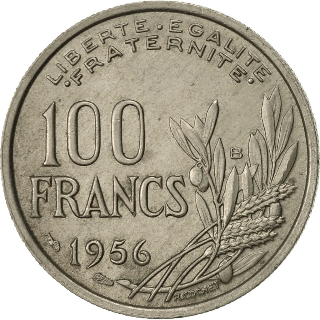 Coin, France, Cochet, 100 Francs, 1956, Beaumont - Le Roger, AU(55-58)