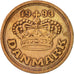Moneta, Danimarca, Margrethe II, 50 Öre, 1993, Brondby, BB, Bronzo, KM:866.2
