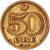 Moneta, Dania, Margrethe II, 50 Öre, 1993, Brondby, EF(40-45), Bronze, KM:866.2