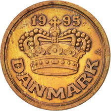 Coin, Denmark, Margrethe II, 50 Öre, 1995, Brondby, EF(40-45), Bronze, KM:866.2