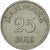 Coin, Denmark, Frederik IX, 25 Öre, 1953, Copenhagen, AU(50-53), Copper-nickel