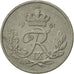 Münze, Dänemark, Frederik IX, 25 Öre, 1951, Copenhagen, SS+, Copper-nickel
