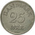 Moneda, Dinamarca, Frederik IX, 25 Öre, 1951, Copenhagen, MBC+, Cobre -