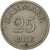 Coin, Denmark, Frederik IX, 25 Öre, 1952, Copenhagen, AU(50-53), Copper-nickel