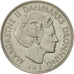Coin, Denmark, Margrethe II, Krone, 1973, Copenhagen, AU(50-53), Copper-nickel