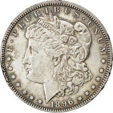UNITED STATES, Morgan Dollar, Dollar, 1896, U.S. Mint, KM #110, EF(40-45),...