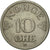 Moneda, Noruega, Haakon VII, 10 Öre, 1956, MBC+, Cobre - níquel, KM:396
