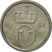 Coin, Norway, Olav V, 10 Öre, 1981, AU(50-53), Copper-nickel, KM:416