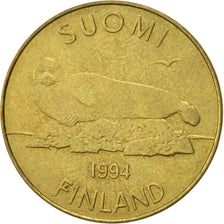 Coin, Finland, 5 Markkaa, 1994, AU(50-53), Copper-Aluminum-Nickel, KM:73