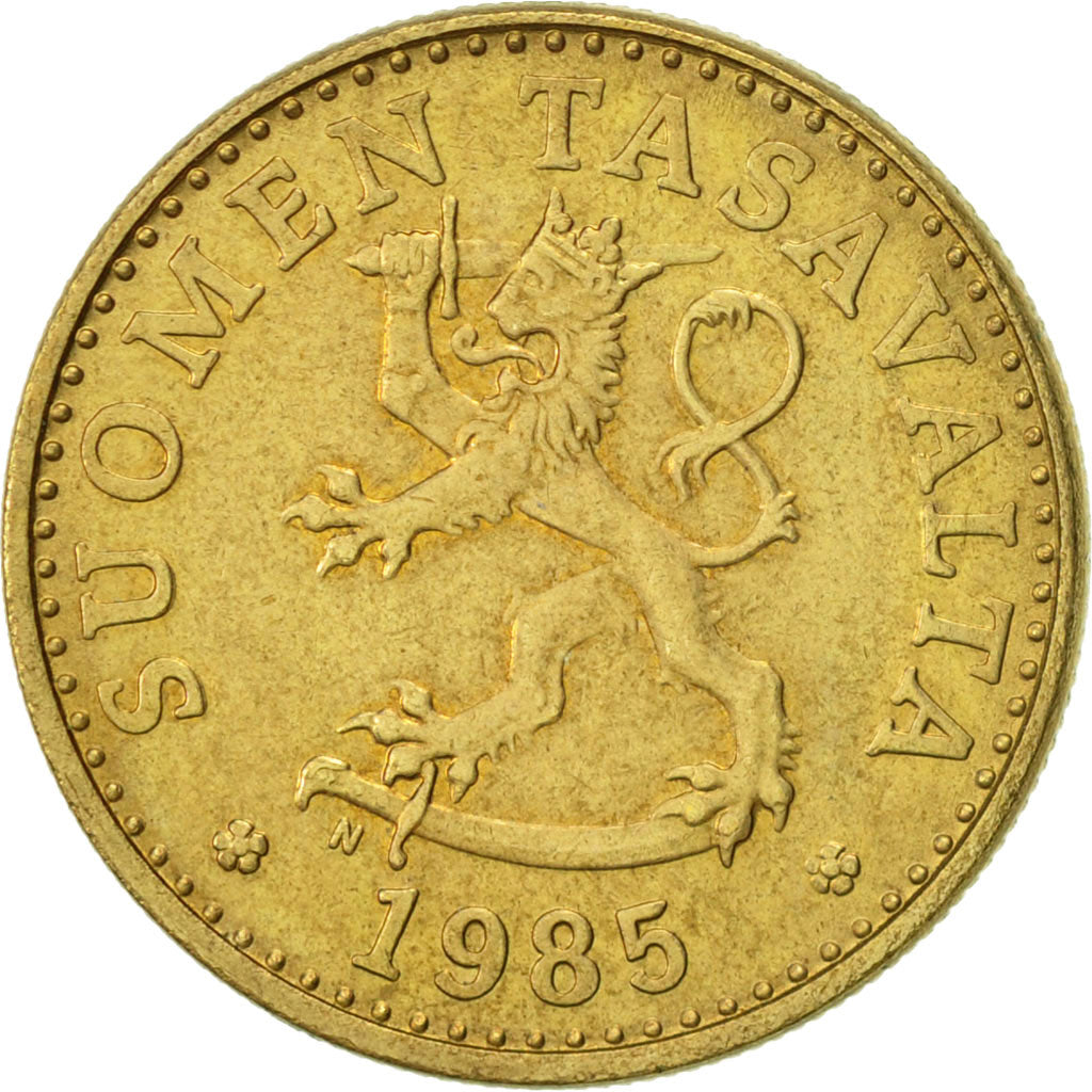 Coin, Finland, 20 Pennia, 1985, AU(55-58), Aluminum-Bronze, KM:47