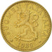Coin, Finland, 20 Pennia, 1985, AU(55-58), Aluminum-Bronze, KM:47