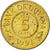 Moneta, Gujana, 5 Cents, 1991, MS(63), Mosiądz niklowy, KM:32