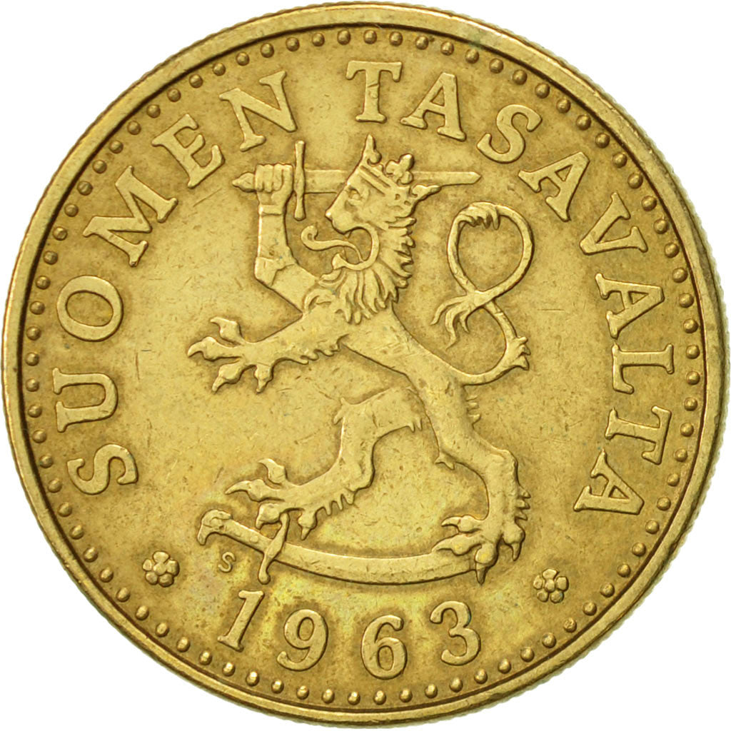 Coin, Finland, 20 Pennia, 1963, AU(55-58), Aluminum-Bronze, KM:47