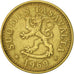 Moneta, Finlandia, 10 Pennia, 1969, AU(55-58), Aluminium-Brąz, KM:46