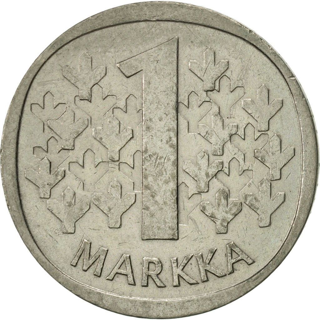 Coin, Finland, Markka, 1976, AU(50-53), Copper-nickel, KM:49a