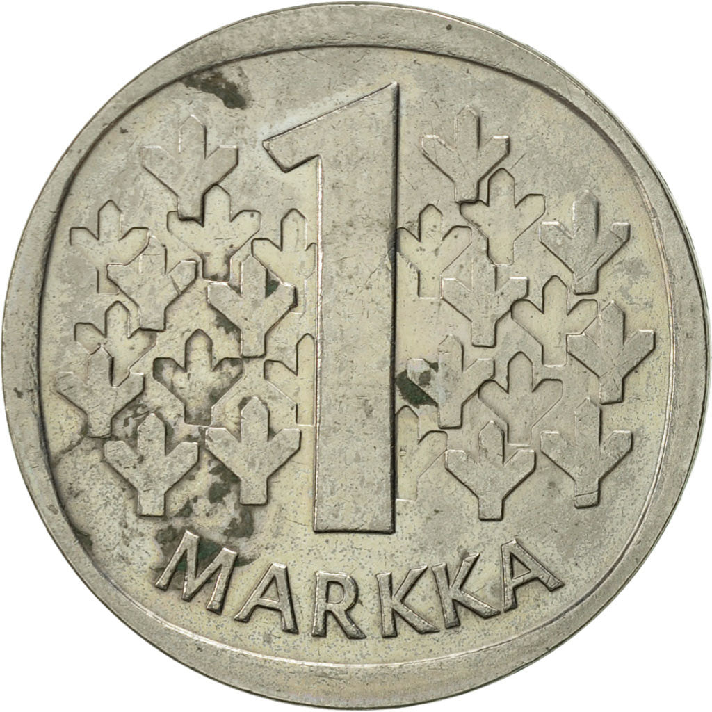 Coin, Finland, Markka, 1971, AU(55-58), Copper-nickel, KM:49a
