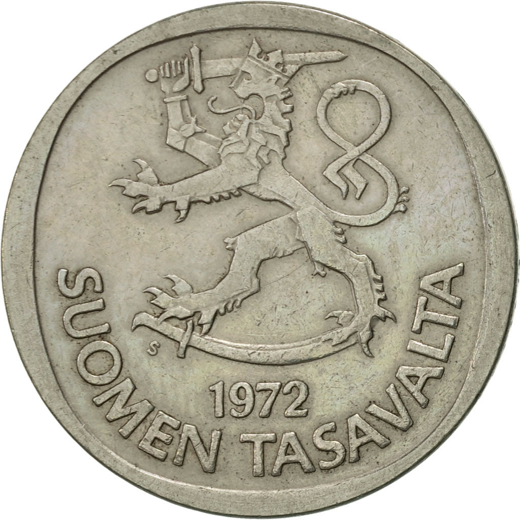 Finnland, Markka, 1972, VZ, Copper-nickel, KM:49a