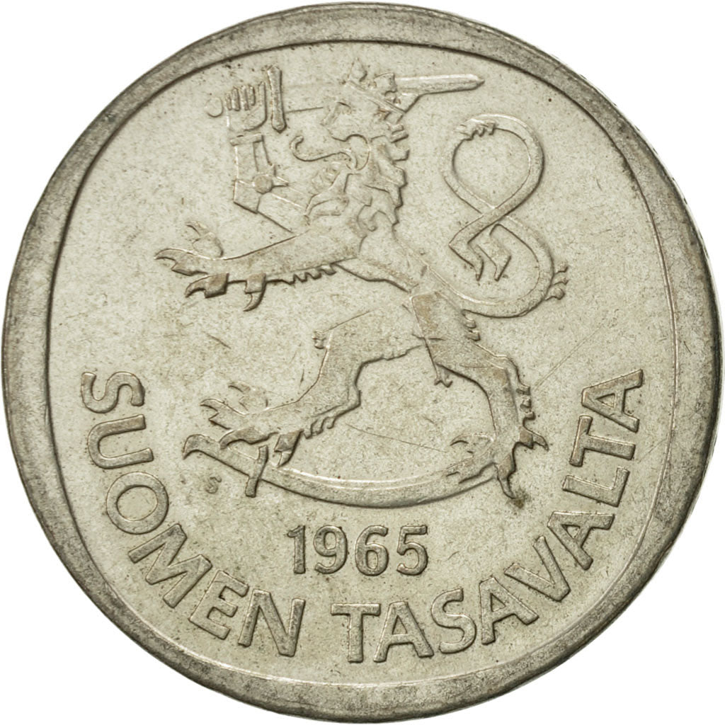 Finnland, Markka, 1965, VZ, Silber, KM:49