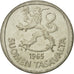 Finnland, Markka, 1965, VZ, Silber, KM:49