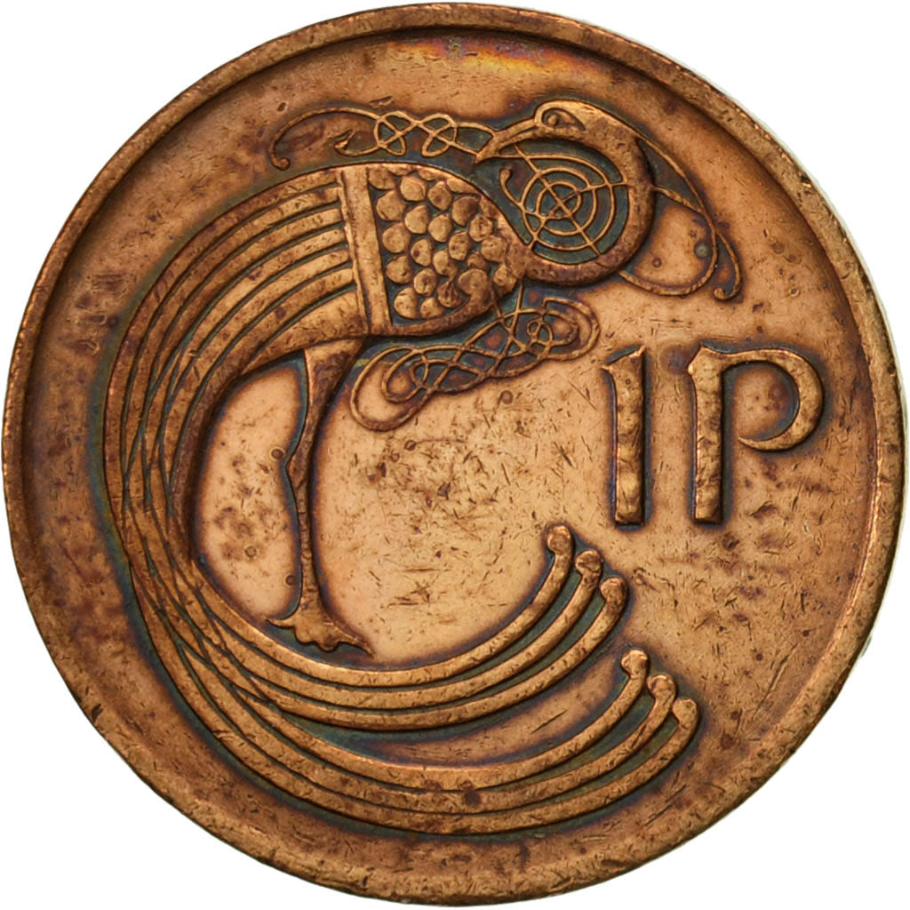 Moneda, REPÚBLICA DE IRLANDA, Penny, 1986, MBC, Bronce, KM:20