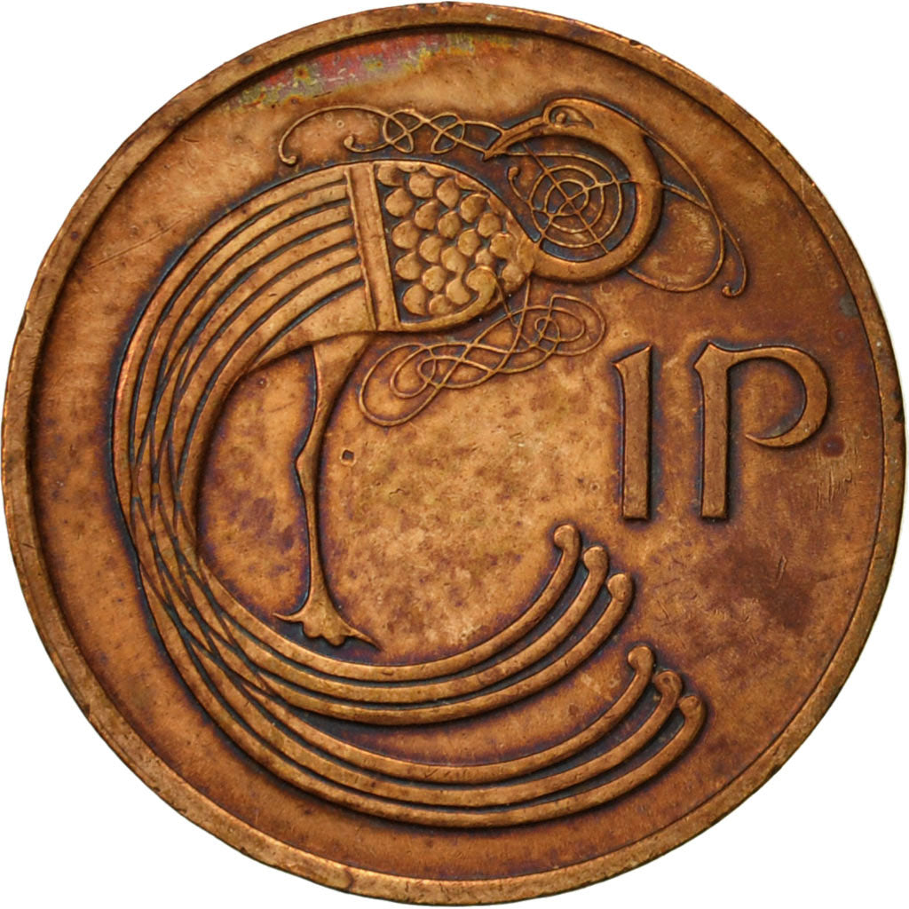 Coin, IRELAND REPUBLIC, Penny, 1988, EF(40-45), Bronze, KM:20