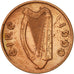 IRELAND REPUBLIC, Penny, 1990, TTB+, Copper Plated Steel, KM:20a