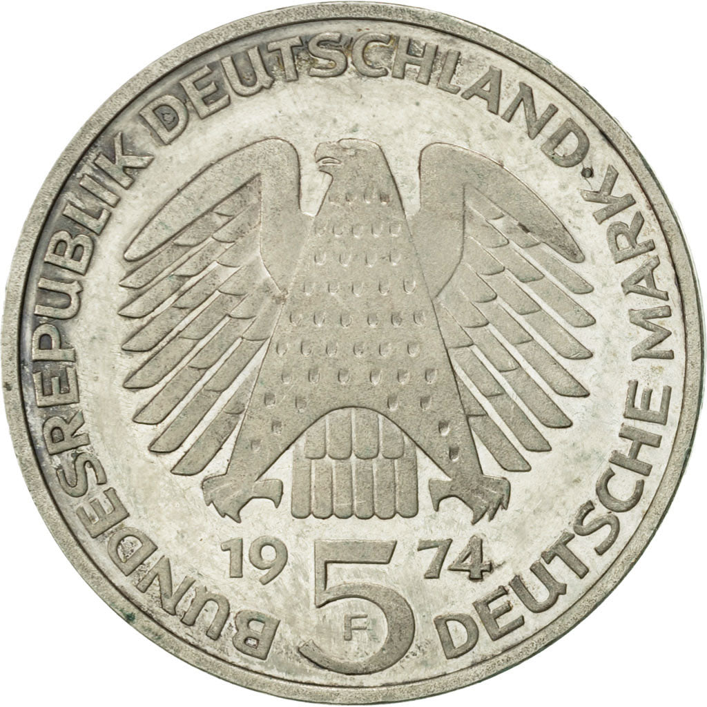 Monnaie, République fédérale allemande, 5 Mark, 1974, Stuttgart, Germany