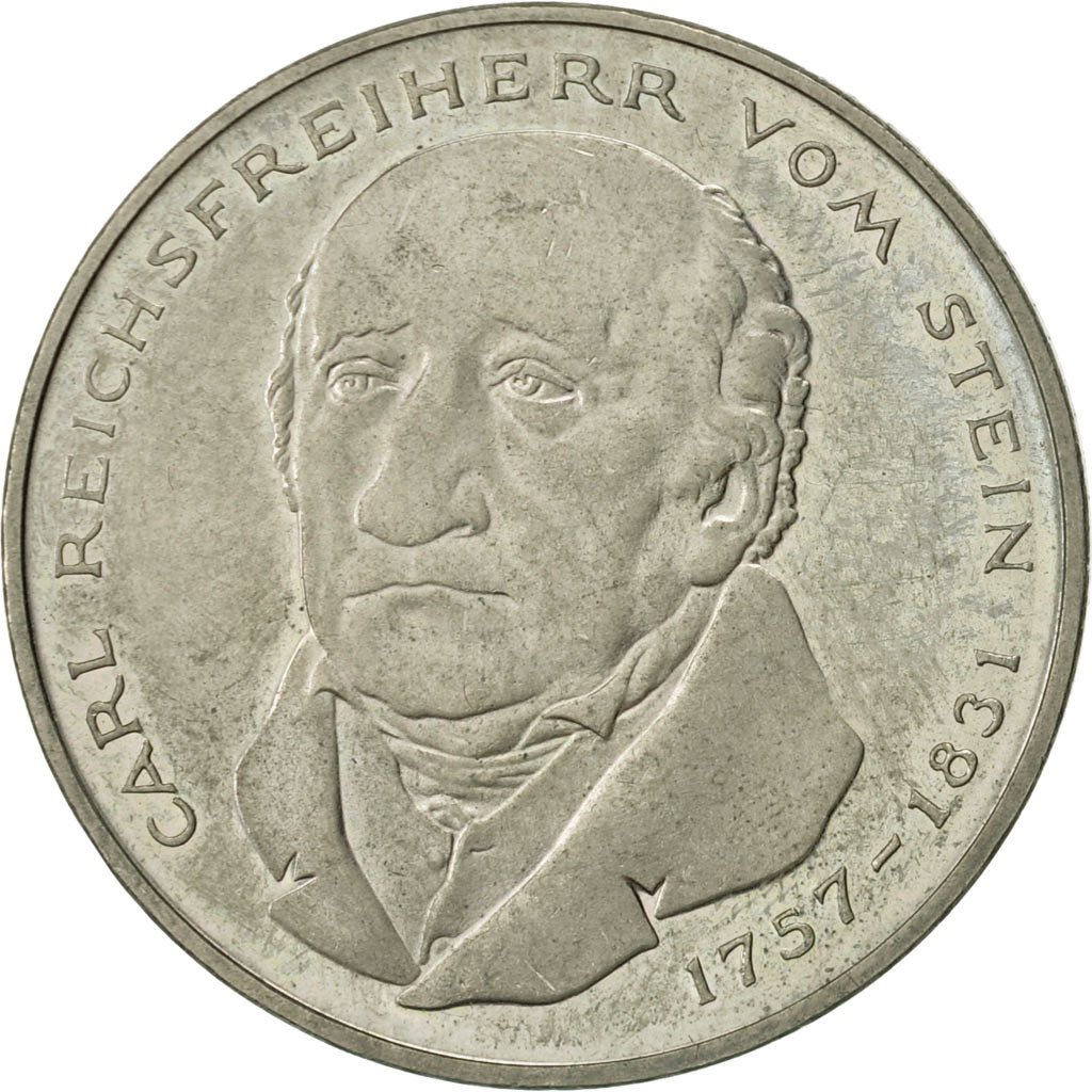 Coin, GERMANY - FEDERAL REPUBLIC, 5 Mark, 1981, Karlsruhe, Germany, AU(55-58)