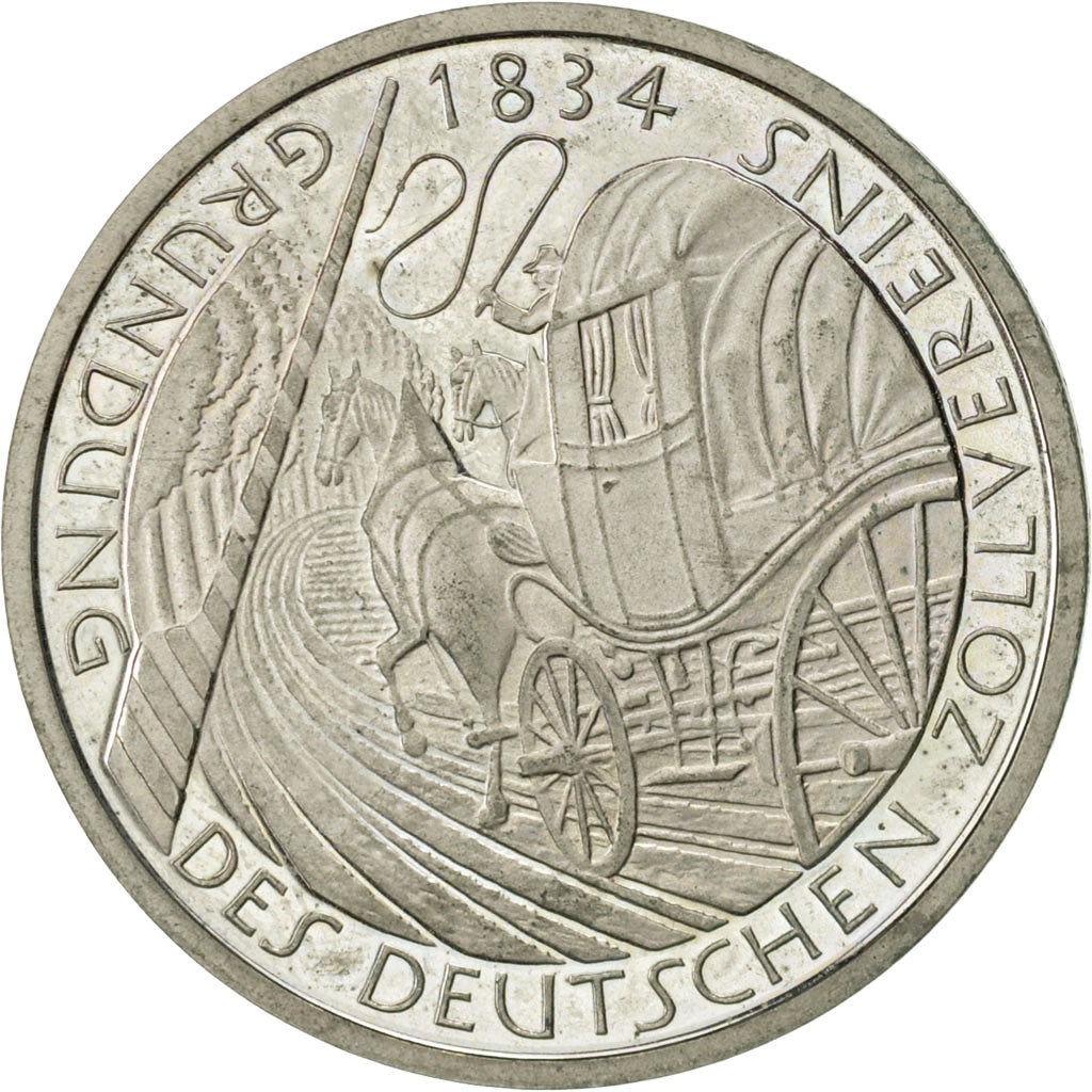 GERMANIA - REPUBBLICA FEDERALE, 5 Mark, 1984, Munich, Germany, SPL, Nichel