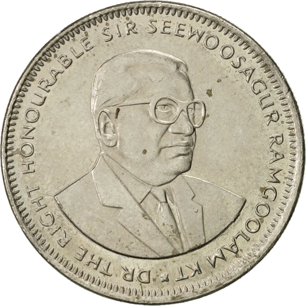 Coin, Mauritius, Rupee, 2005, AU(55-58), Copper-nickel, KM:55