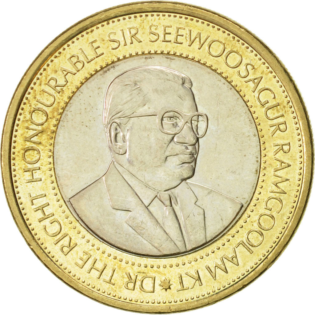 Coin, Mauritius, 20 Rupees, 2007, AU(55-58), Bi-Metallic, KM:66