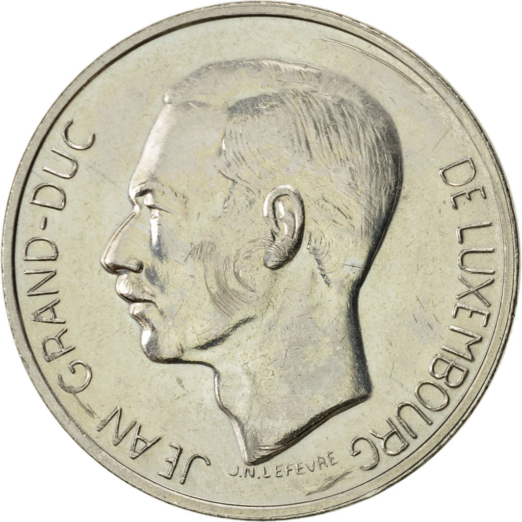 Luxembourg, Jean, 10 Francs, 1971, AU(55-58), Nickel, KM:57