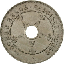 Belgisch-Kongo, 10 Centimes, 1928, Heaton, VZ, Copper-nickel, KM:18