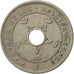 Congo belga, 5 Centimes, 1921, Heaton, BB+, Rame-nichel, KM:17