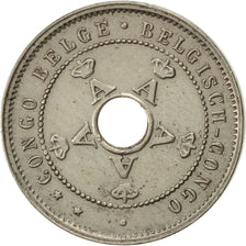 Belgian Congo, 5 Centimes, 1927, Heaton, AU(55-58), Copper-nickel, KM:17