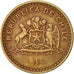 Coin, Chile, 100 Pesos, 1987, Santiago, EF(40-45), Aluminum-Bronze, KM:226.1