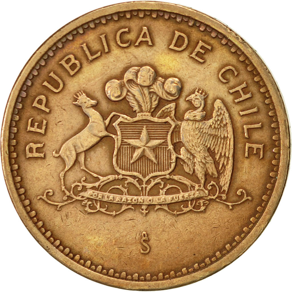 Coin, Chile, 100 Pesos, 1981, Santiago, AU(50-53), Aluminum-Bronze, KM:226.1