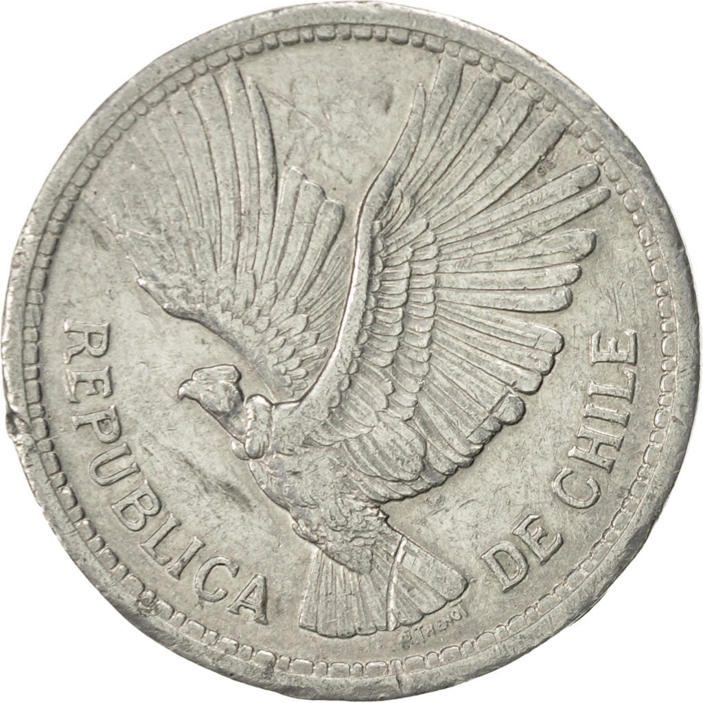 Coin, Chile, 10 Pesos, 1958, AU(50-53), Aluminum, KM:181