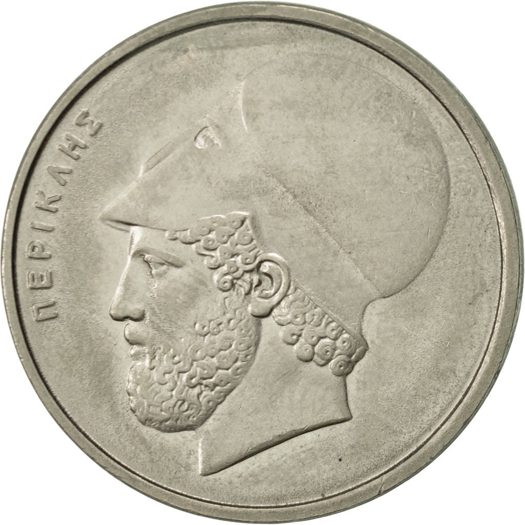 Coin, Greece, 20 Drachmes, 1982, AU(55-58), Copper-nickel, KM:133